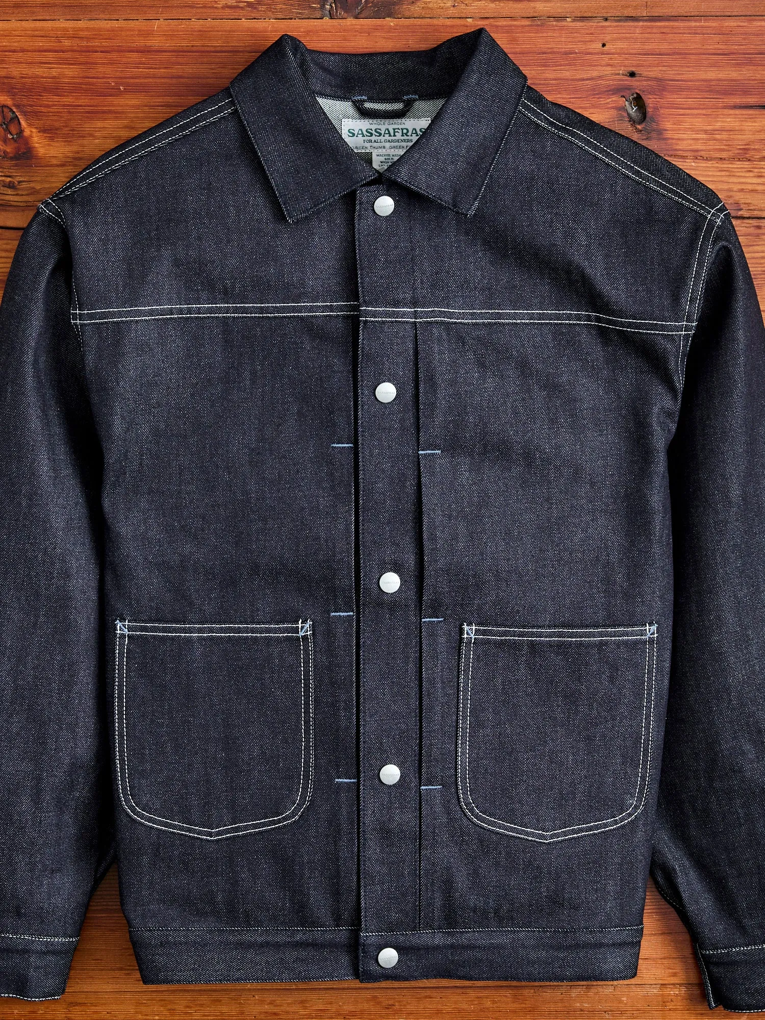 13oz Slub Denim Gardeners Jacket in Indigo