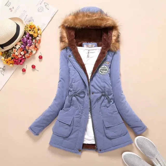 2017 New Parkas Female Women Winter Coat Thickening Cotton Winter Jacket Womens Outwear Parkas for Women Winter