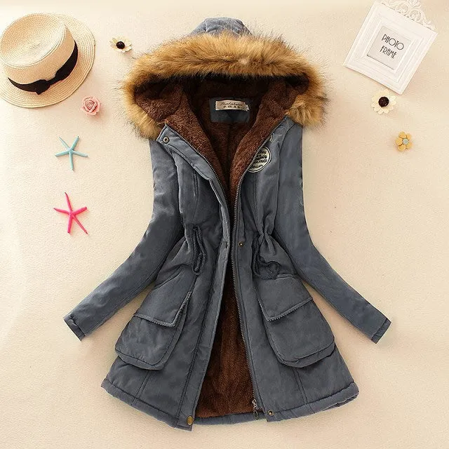 2017 New Parkas Female Women Winter Coat Thickening Cotton Winter Jacket Womens Outwear Parkas for Women Winter