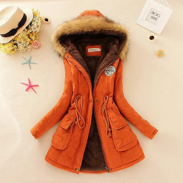 2017 New Parkas Female Women Winter Coat Thickening Cotton Winter Jacket Womens Outwear Parkas for Women Winter