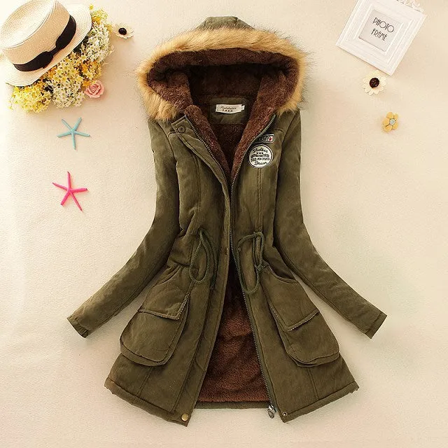 2017 New Parkas Female Women Winter Coat Thickening Cotton Winter Jacket Womens Outwear Parkas for Women Winter