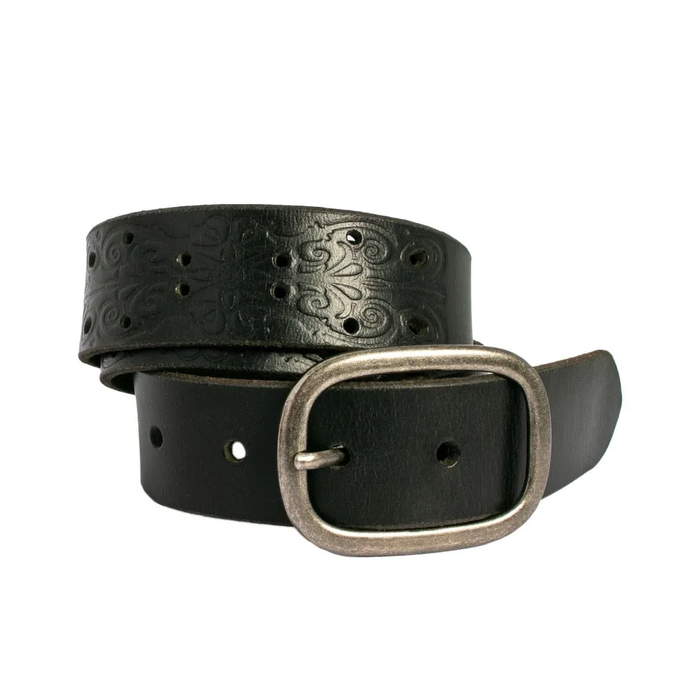 Alexis Leather Belt Black