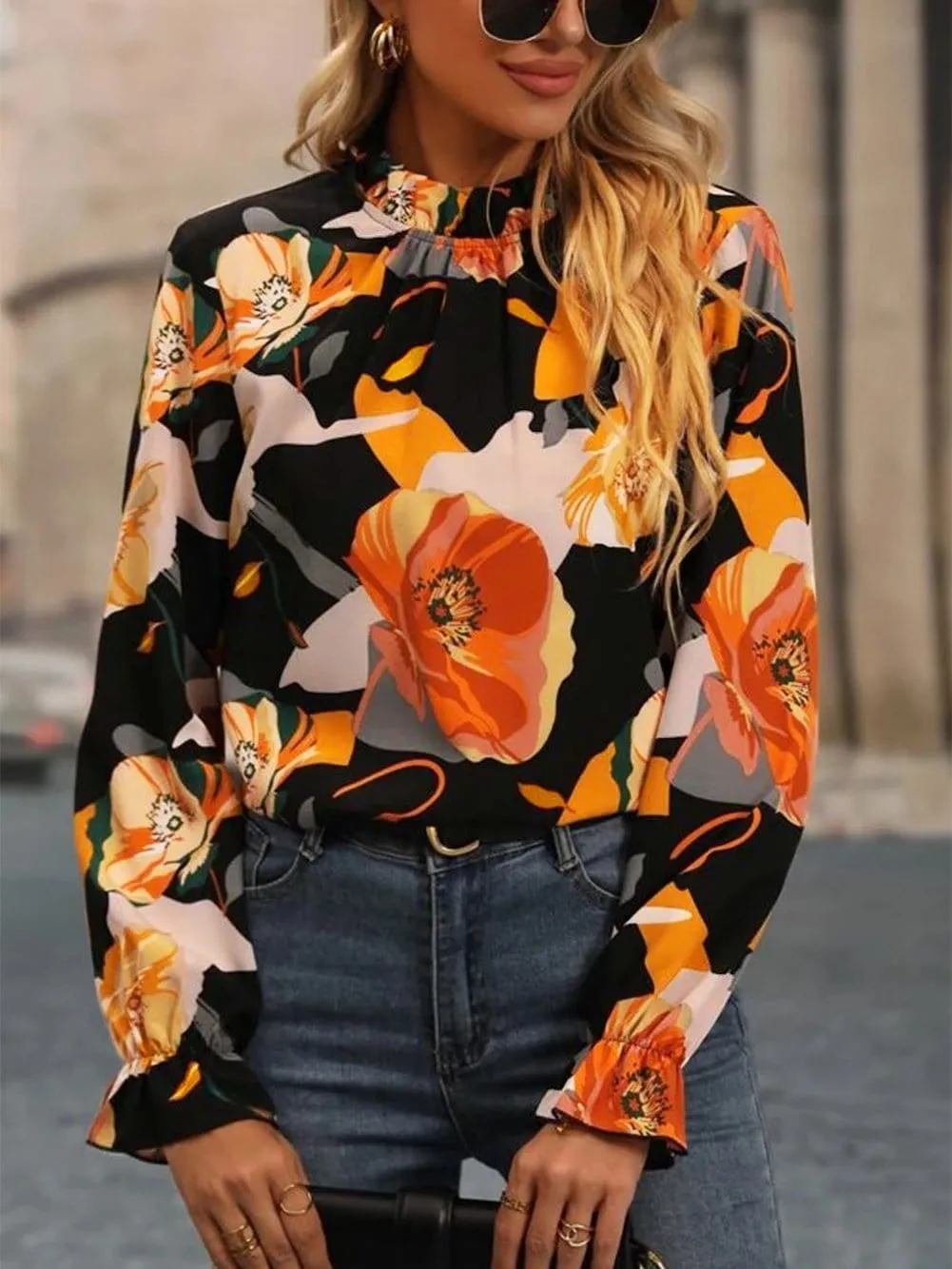 Autumnal Floral Top