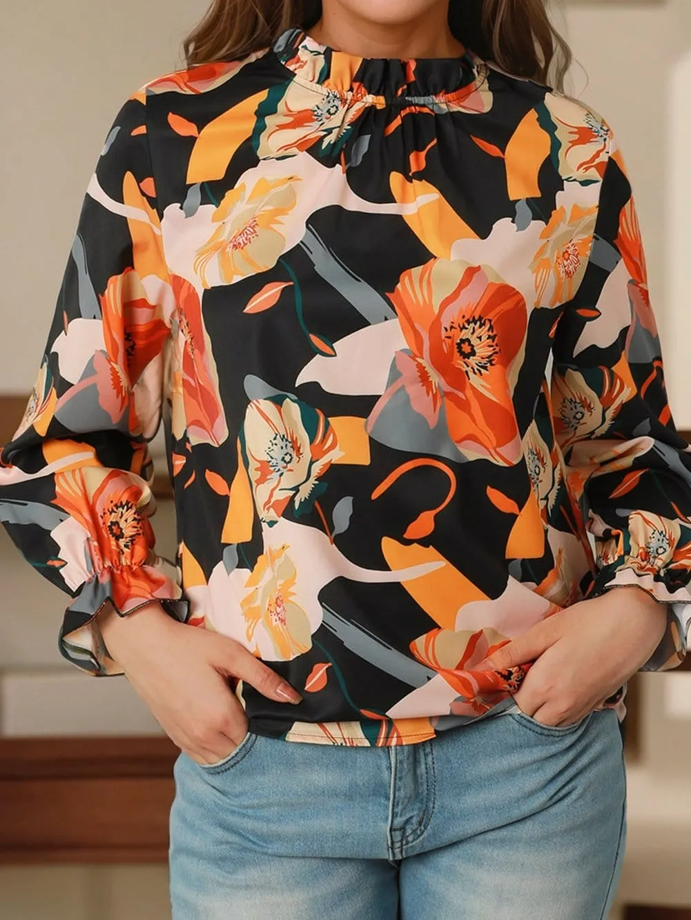 Autumnal Floral Top