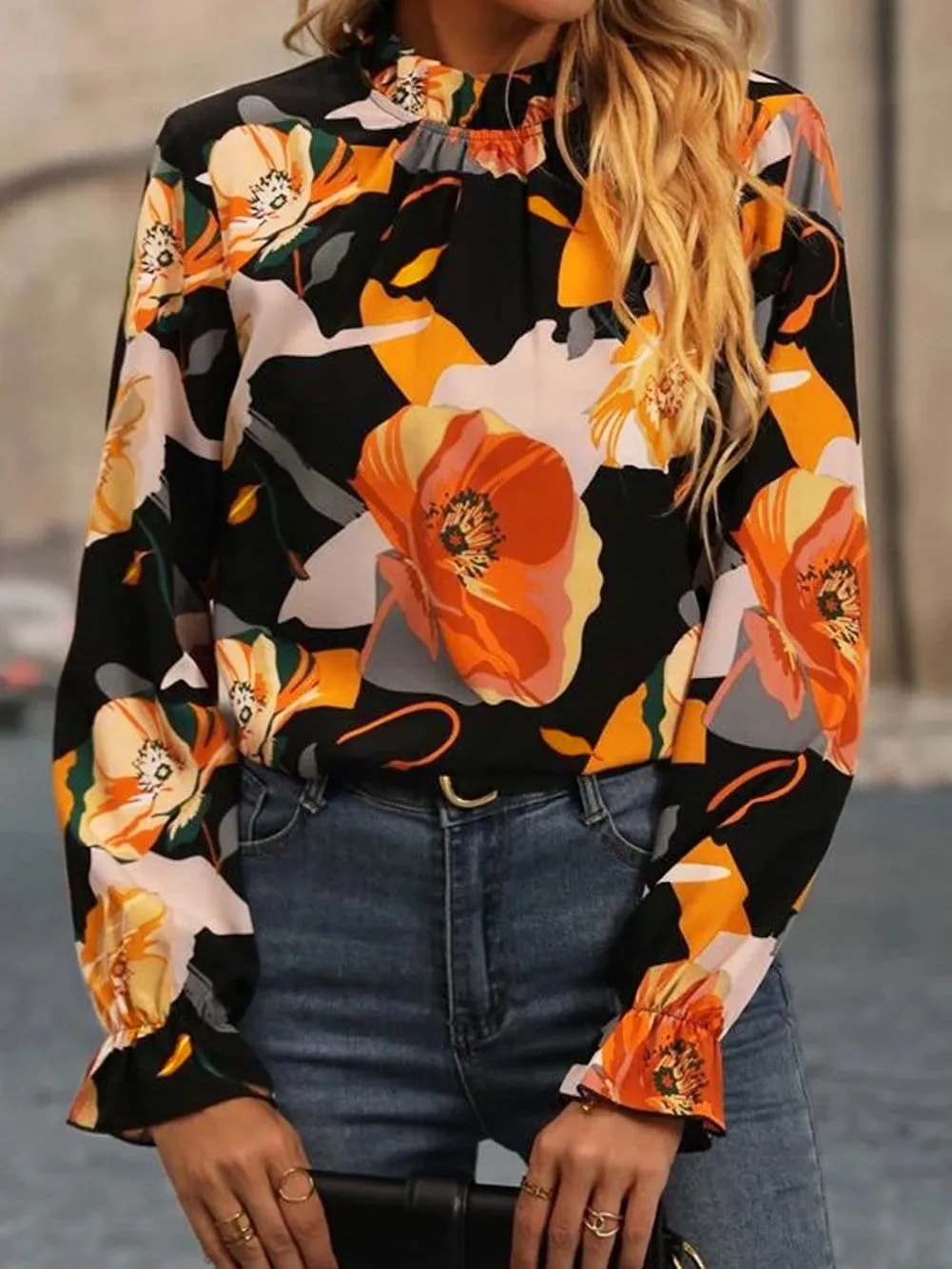 Autumnal Floral Top