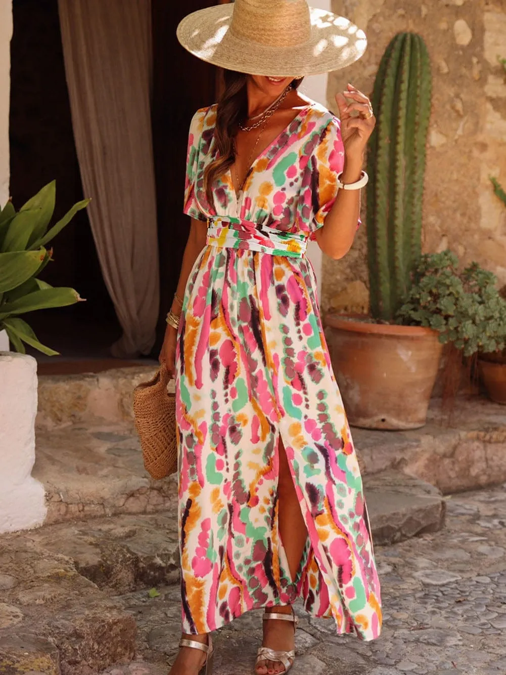 Belted Maxi Dress