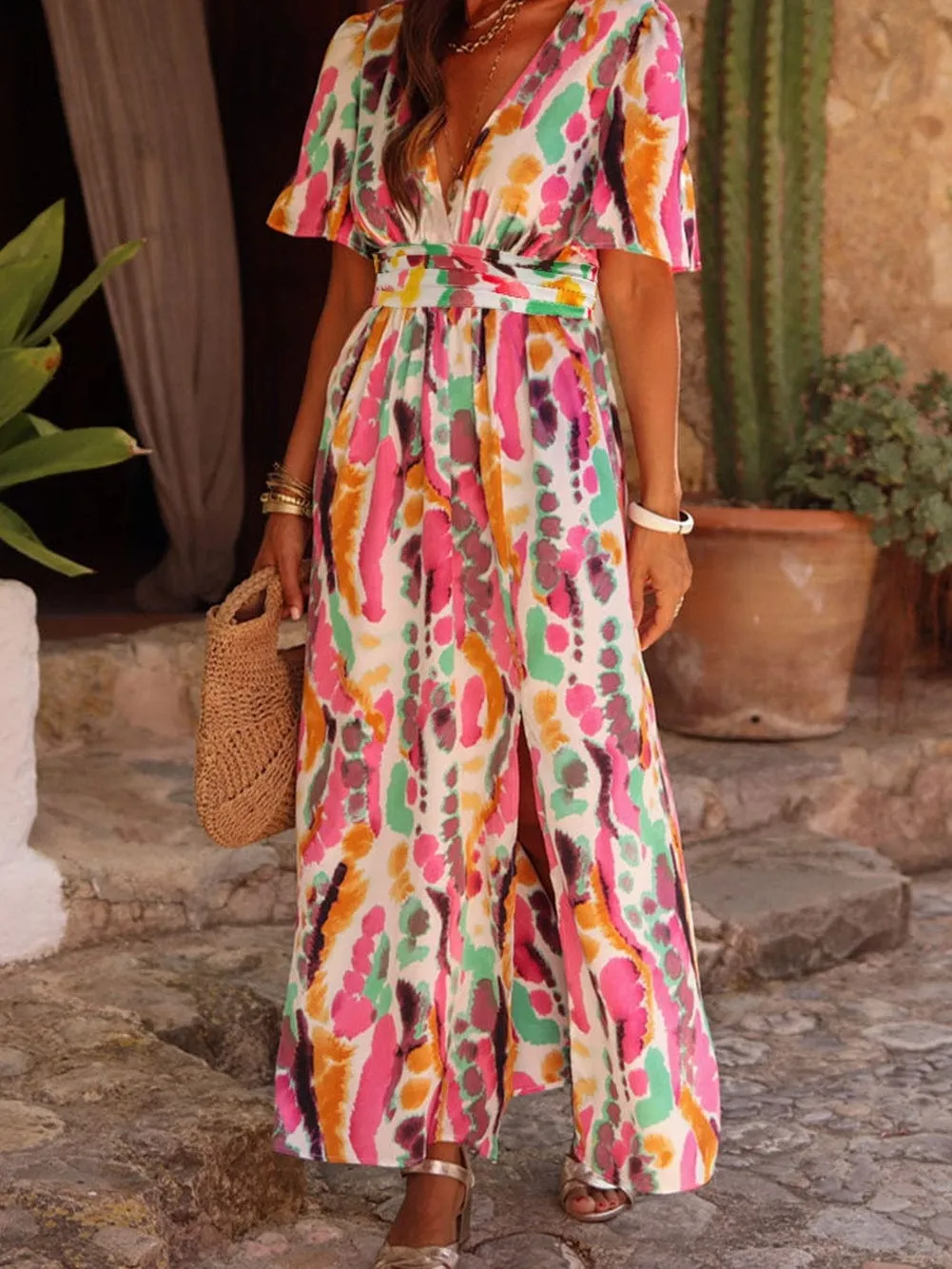 Belted Maxi Dress