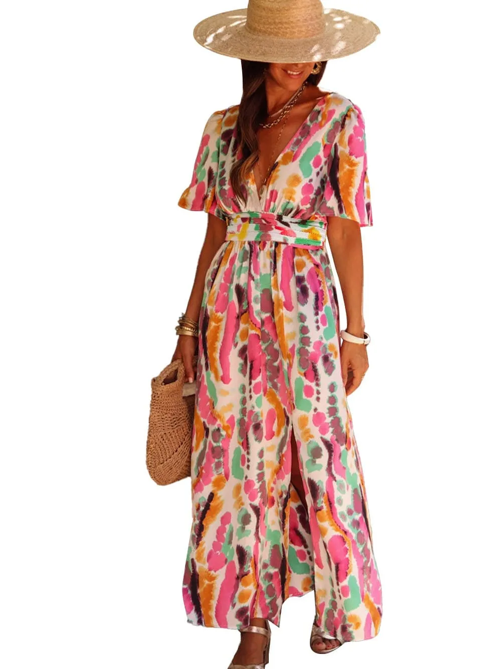 Belted Maxi Dress