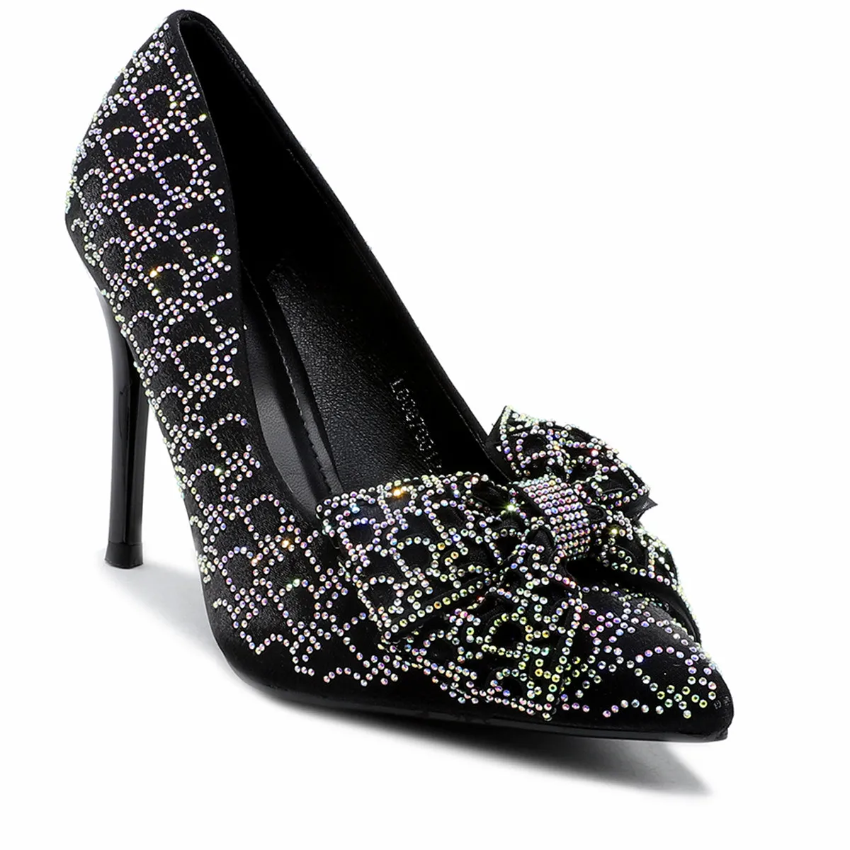 Black Fancy Court Shoes L00870012