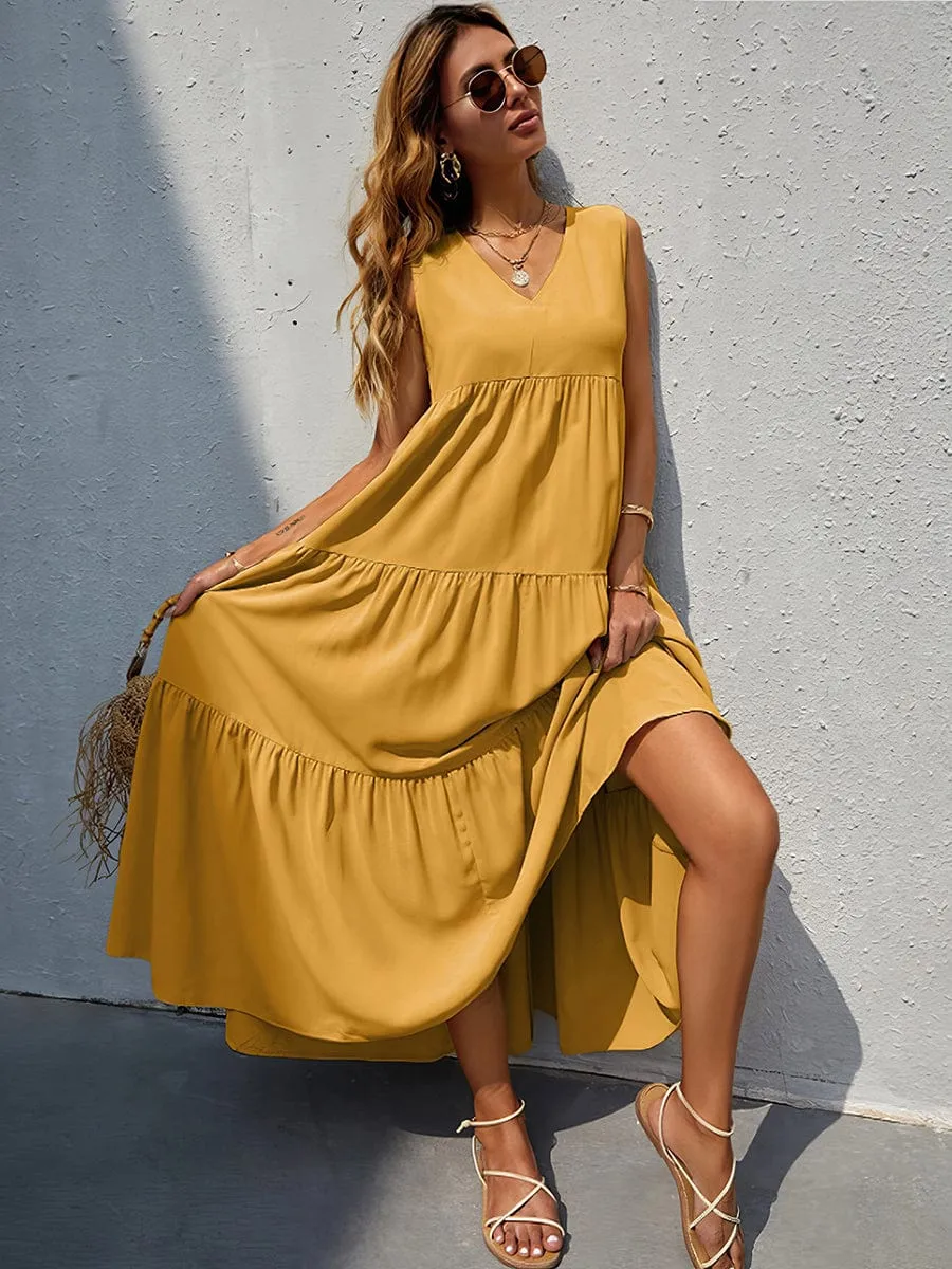 Bohemian Style Sleeveless Dress