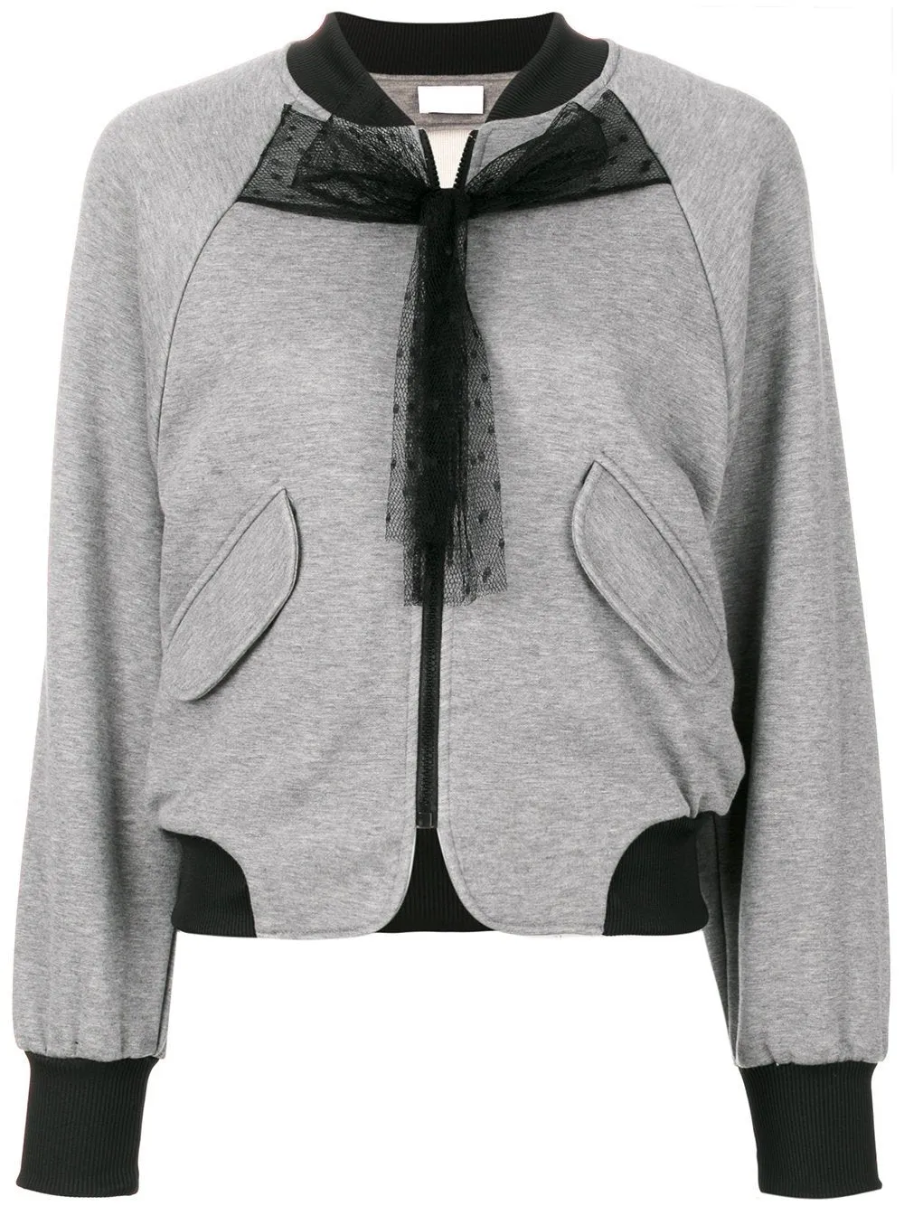 Bow Detail Bomber Jacket