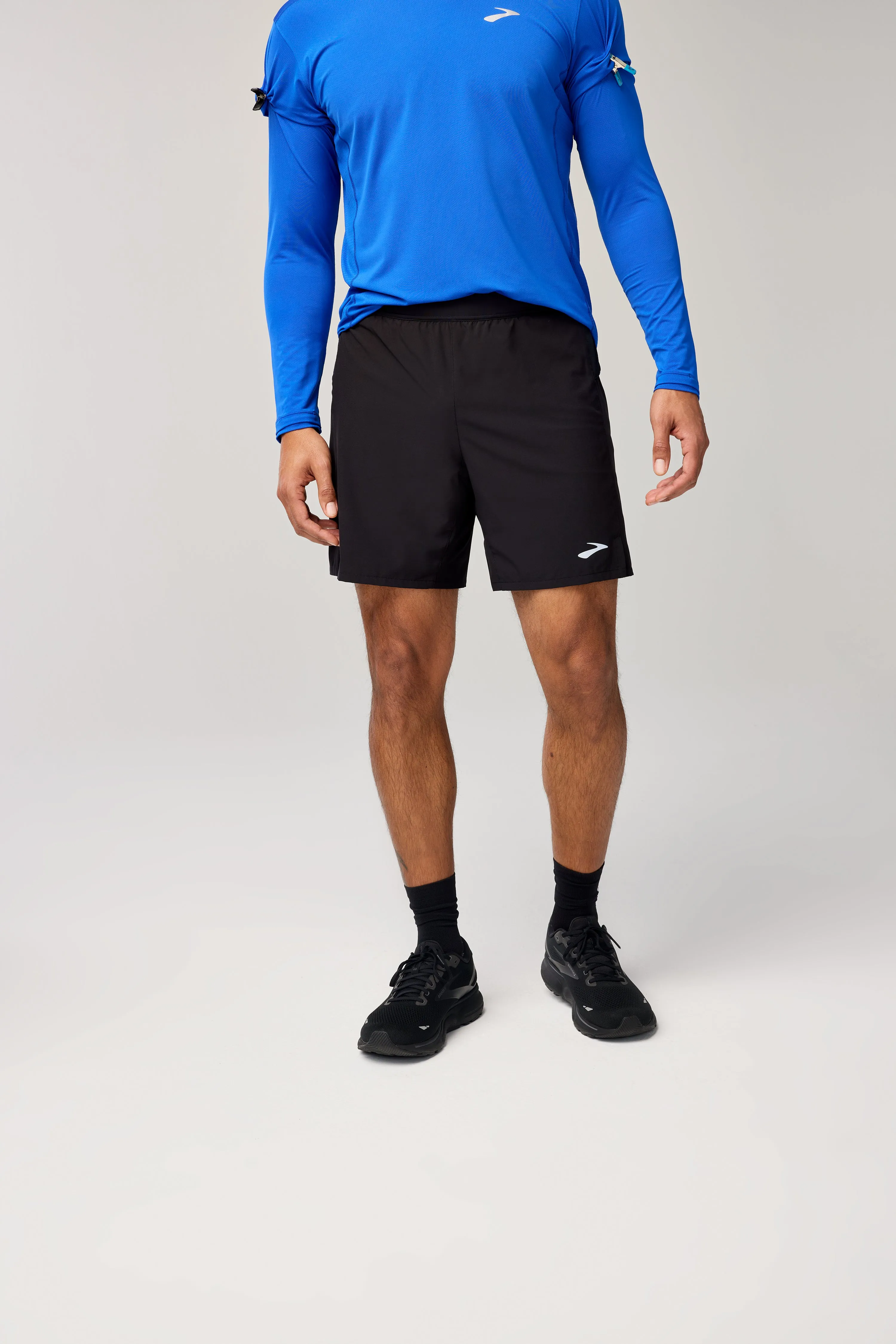 Brooks | Journey 7" 2-in-1 Shorts | Men's | Black