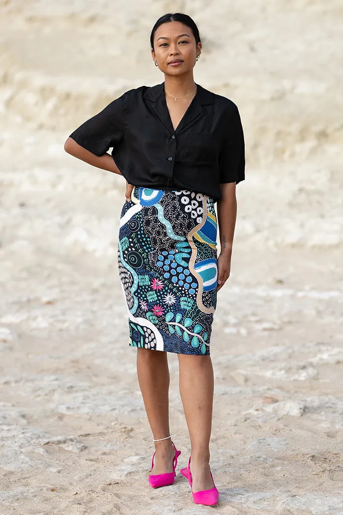 By The Waterhole Pencil Skirt