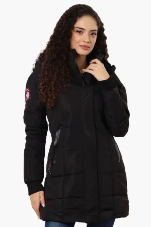 Canada Weather Gear Faux Fur Lined Hood Parka Jacket - Black