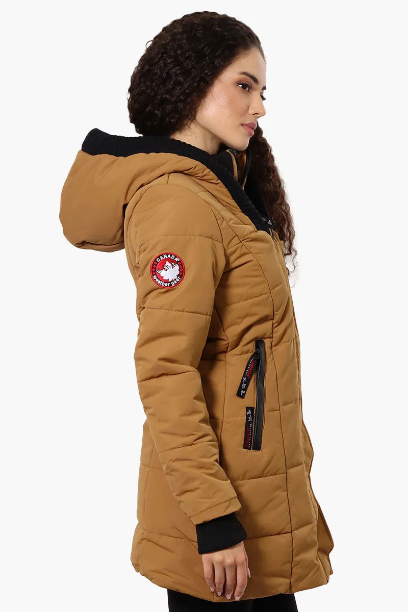 Canada Weather Gear Faux Fur Lined Hood Parka Jacket - Caramel