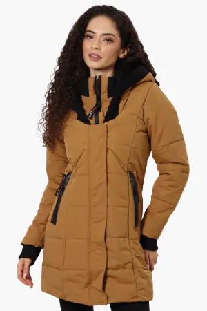 Canada Weather Gear Faux Fur Lined Hood Parka Jacket - Caramel