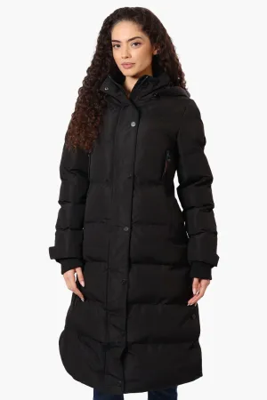 Canada Weather Gear Long Puffer Parka Jacket - Black