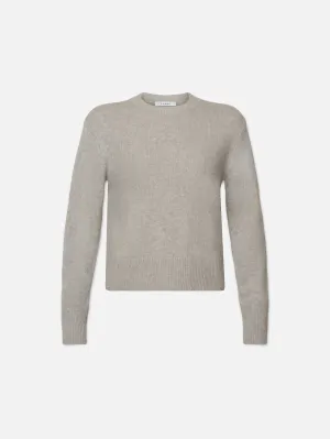 Cashmere Clean Crew -- Light Heather Grey