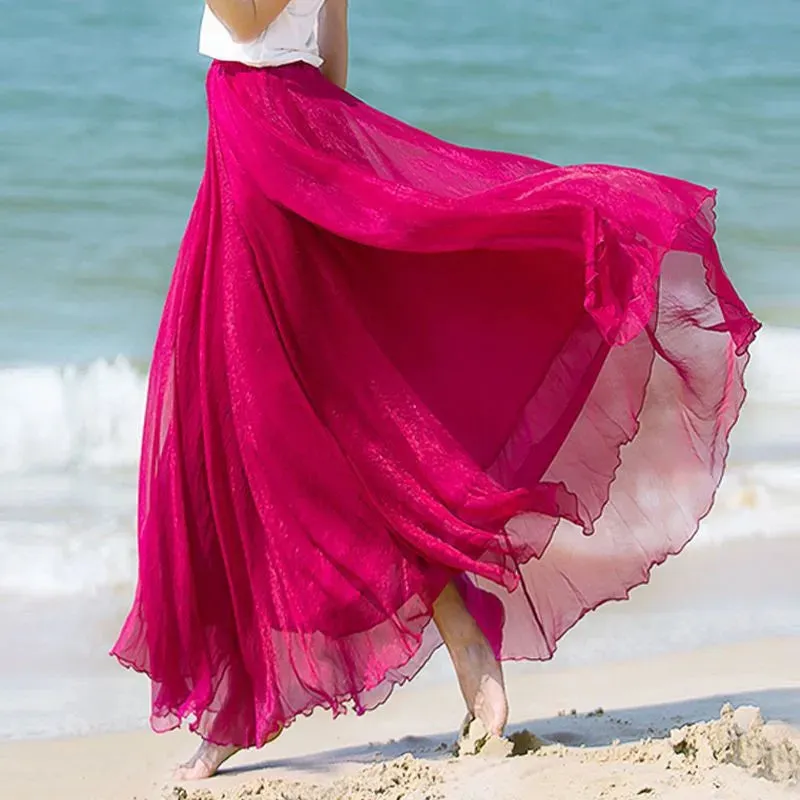 Chic Chiffon Maxi Skirt