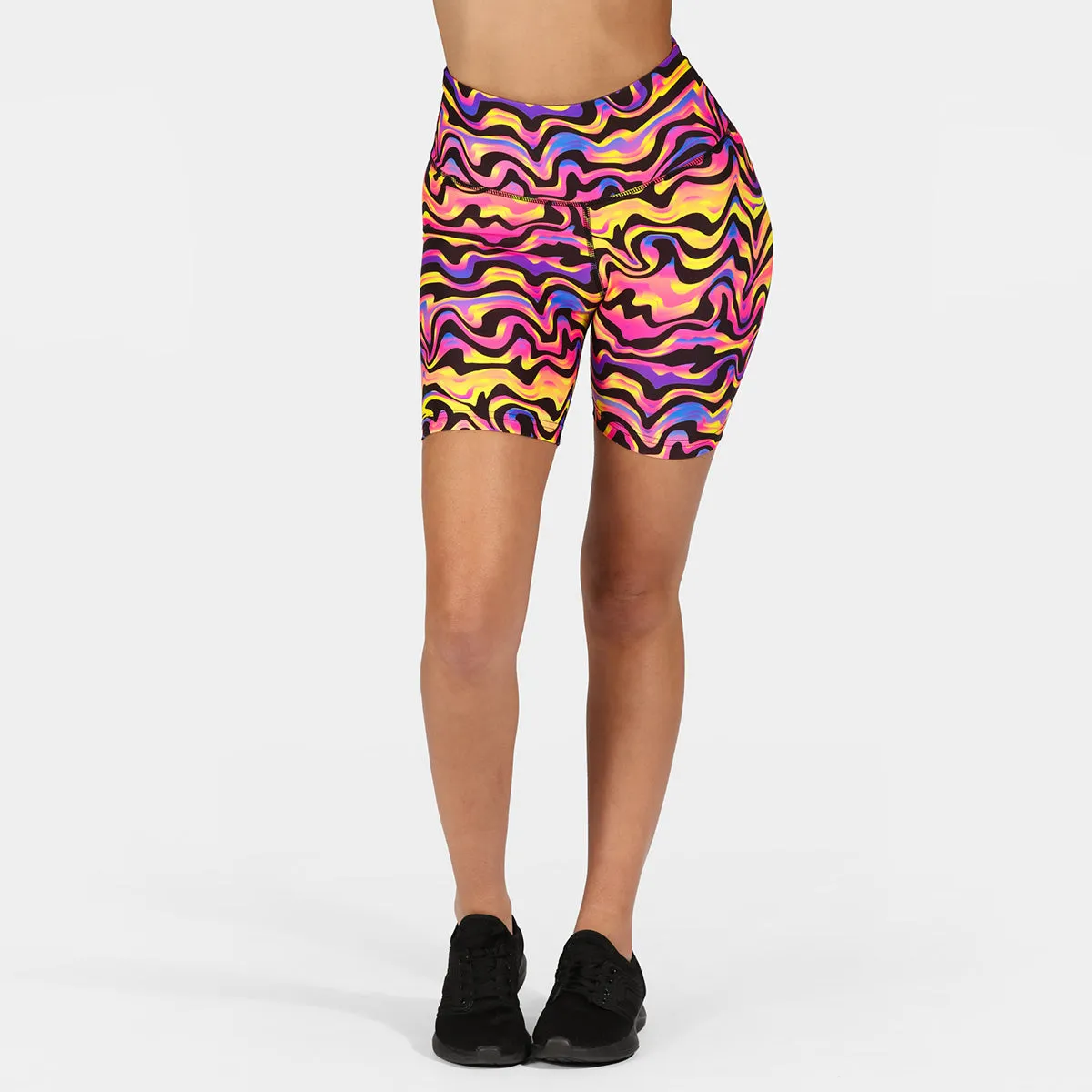 Coral Waves Running Shorts