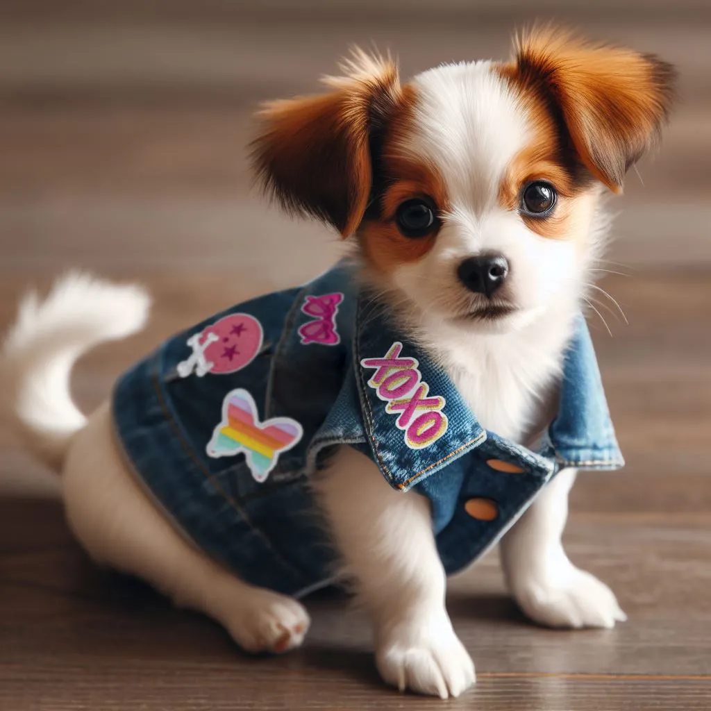 Custom Dog Denim Vest