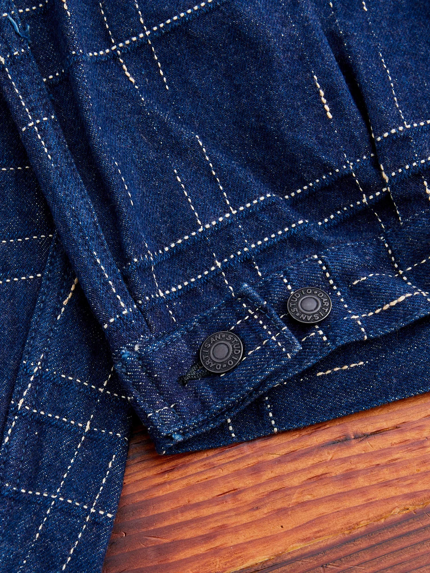 D4574 "Midare Kasuri" 14oz Selvedge Type-2 Jacket in Indigo