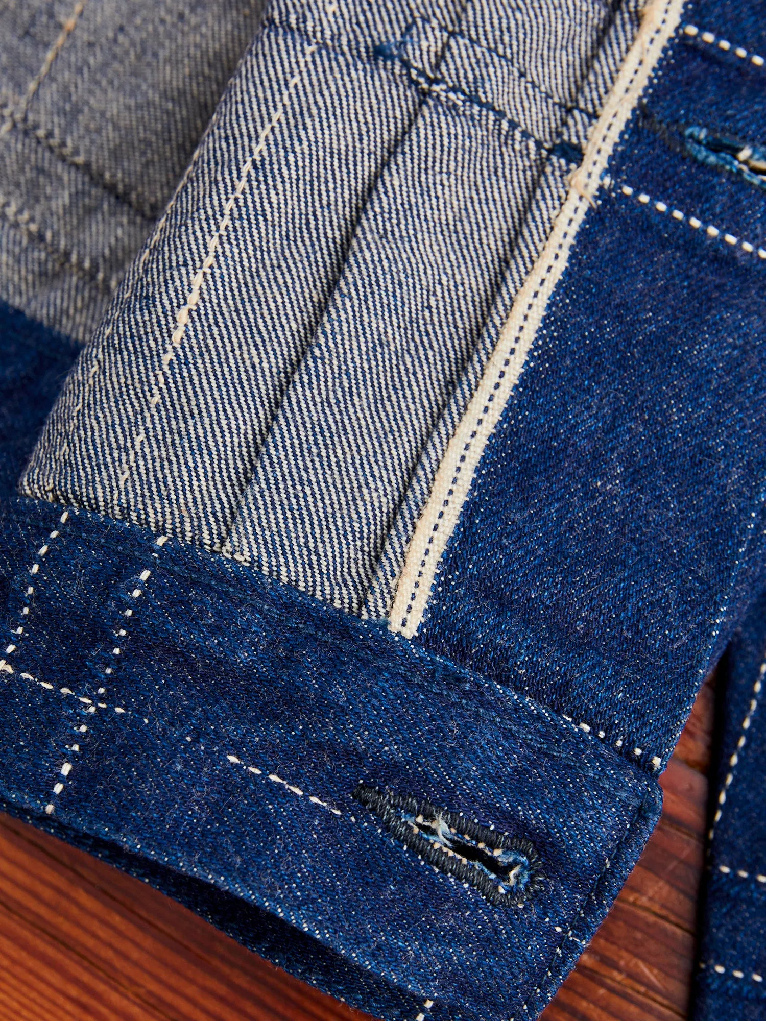 D4574 "Midare Kasuri" 14oz Selvedge Type-2 Jacket in Indigo