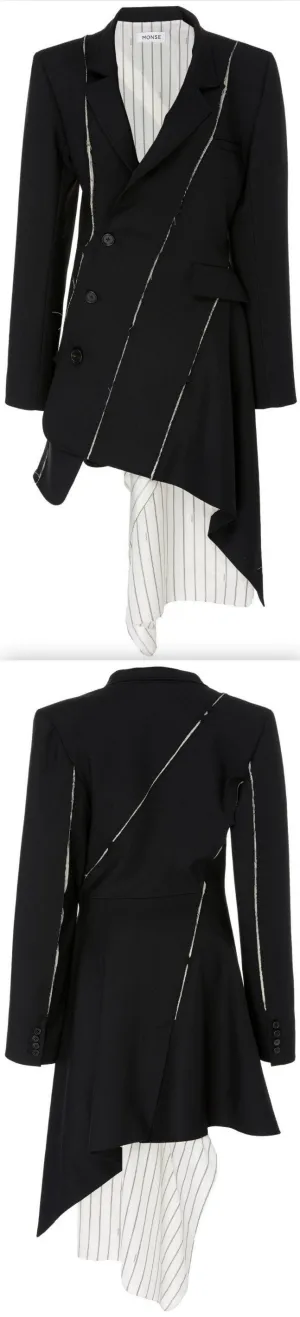 Deconstructed Slashed Jacket-Dress