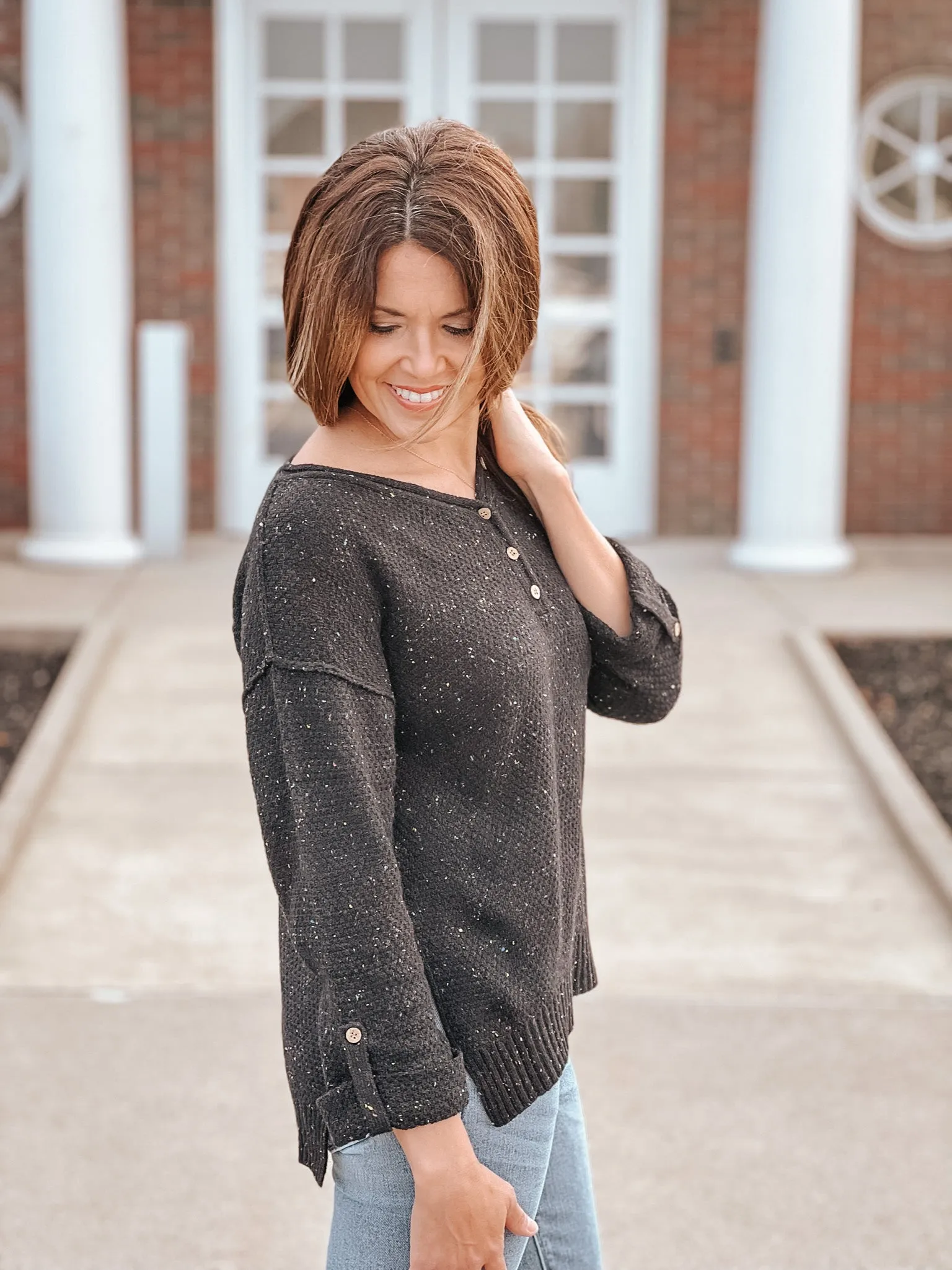 Drop Shoulder Sweater