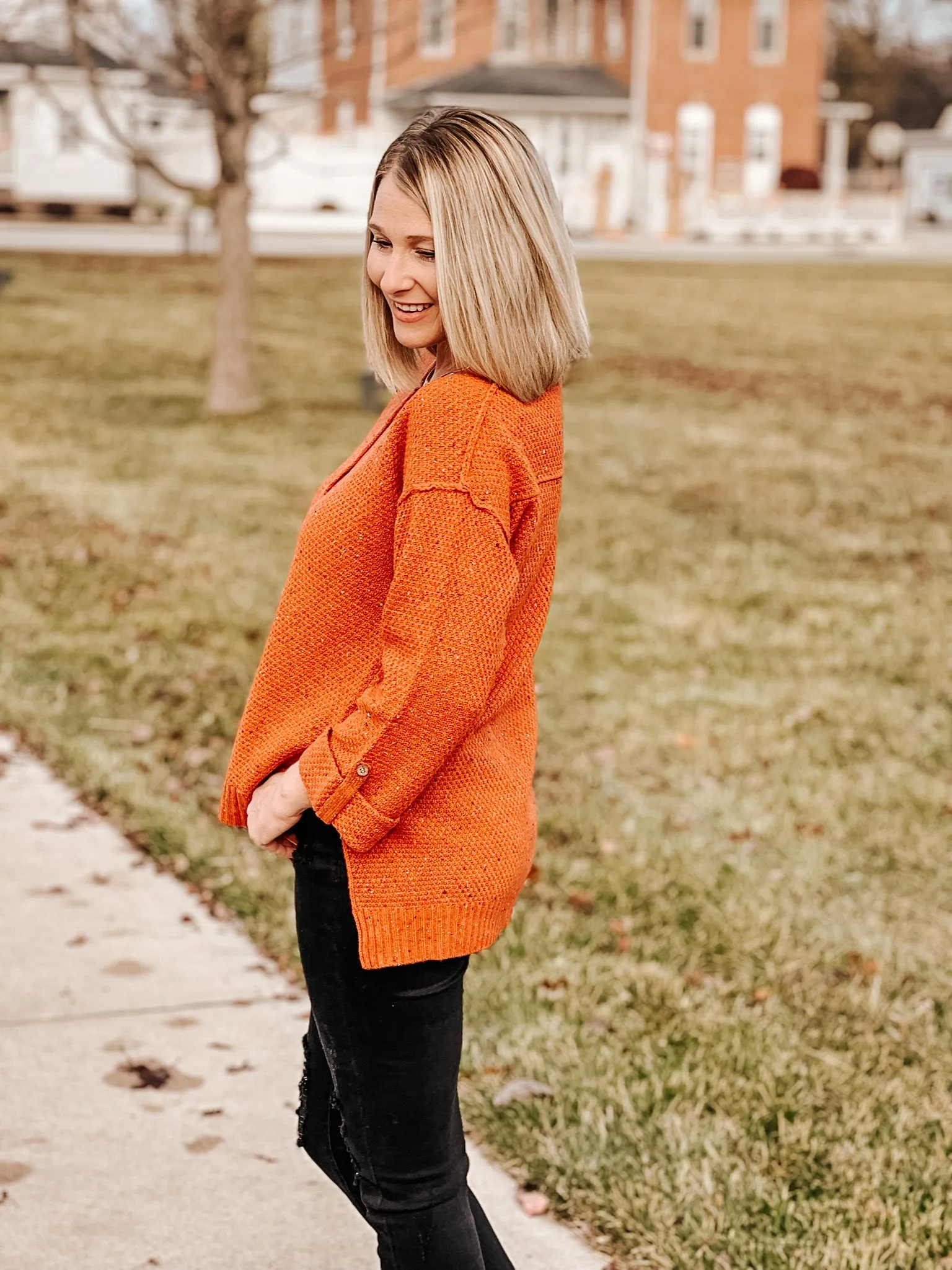 Drop Shoulder Sweater