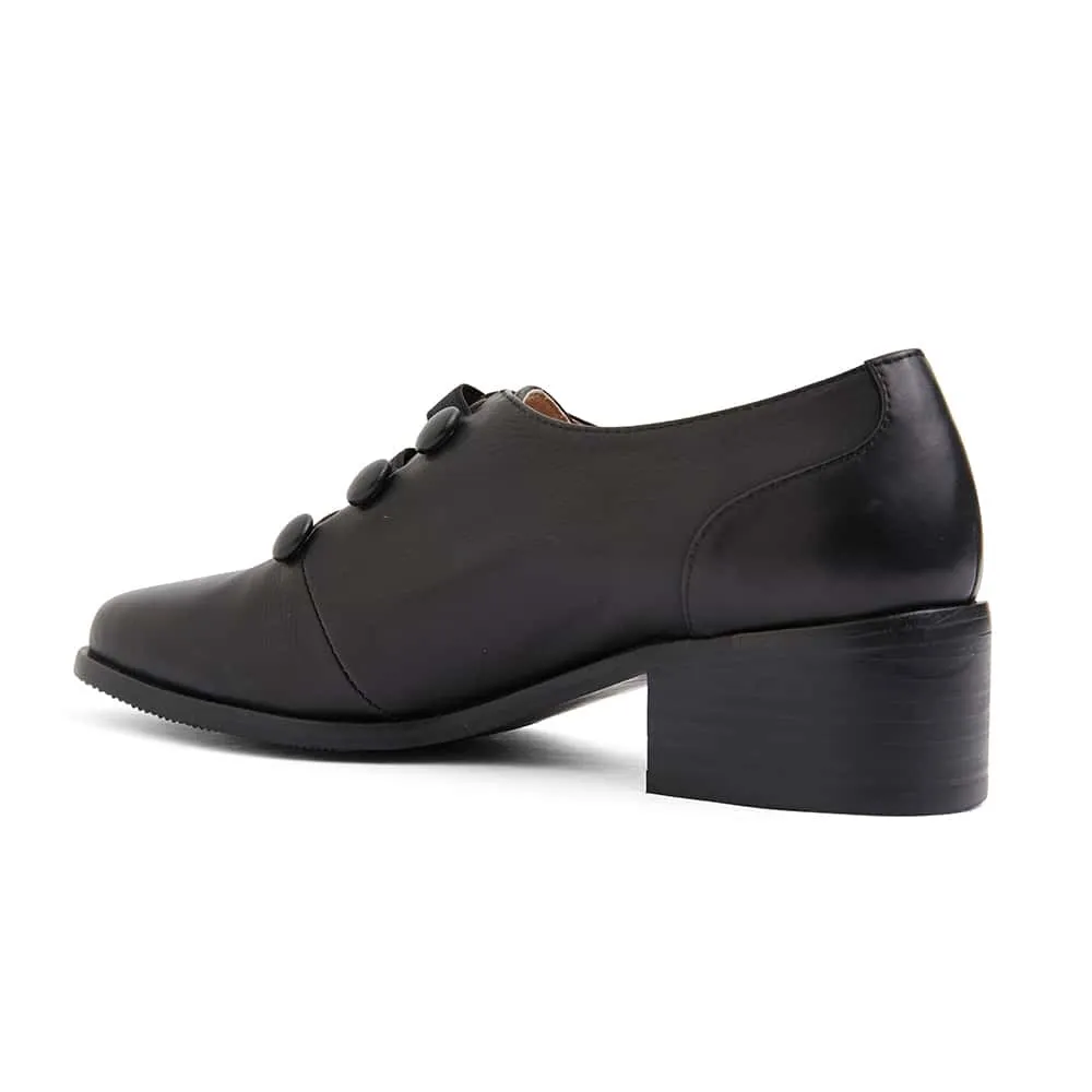 Edison Loafer in Black Leather