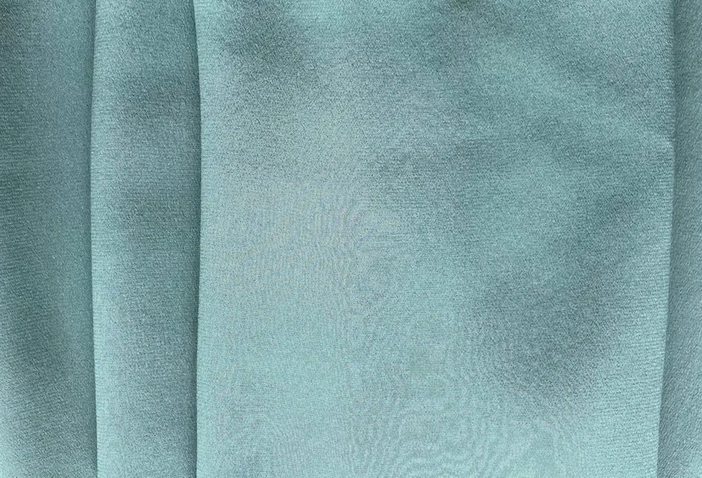 Elegant Dusty Cerulean Silk Crepe de Chine