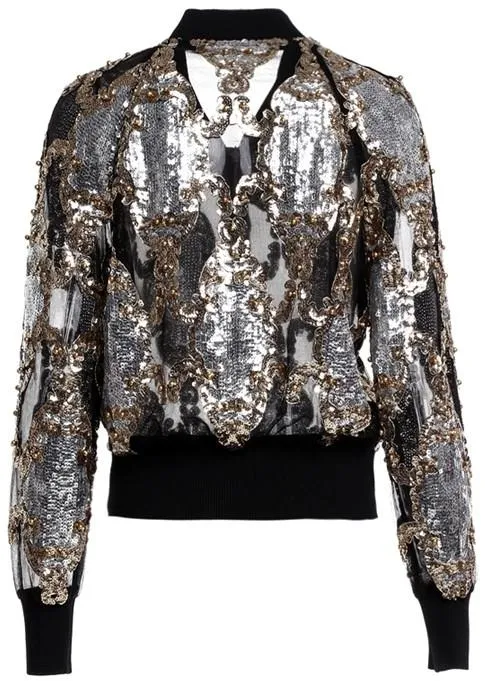 Embellished Mesh Jacket