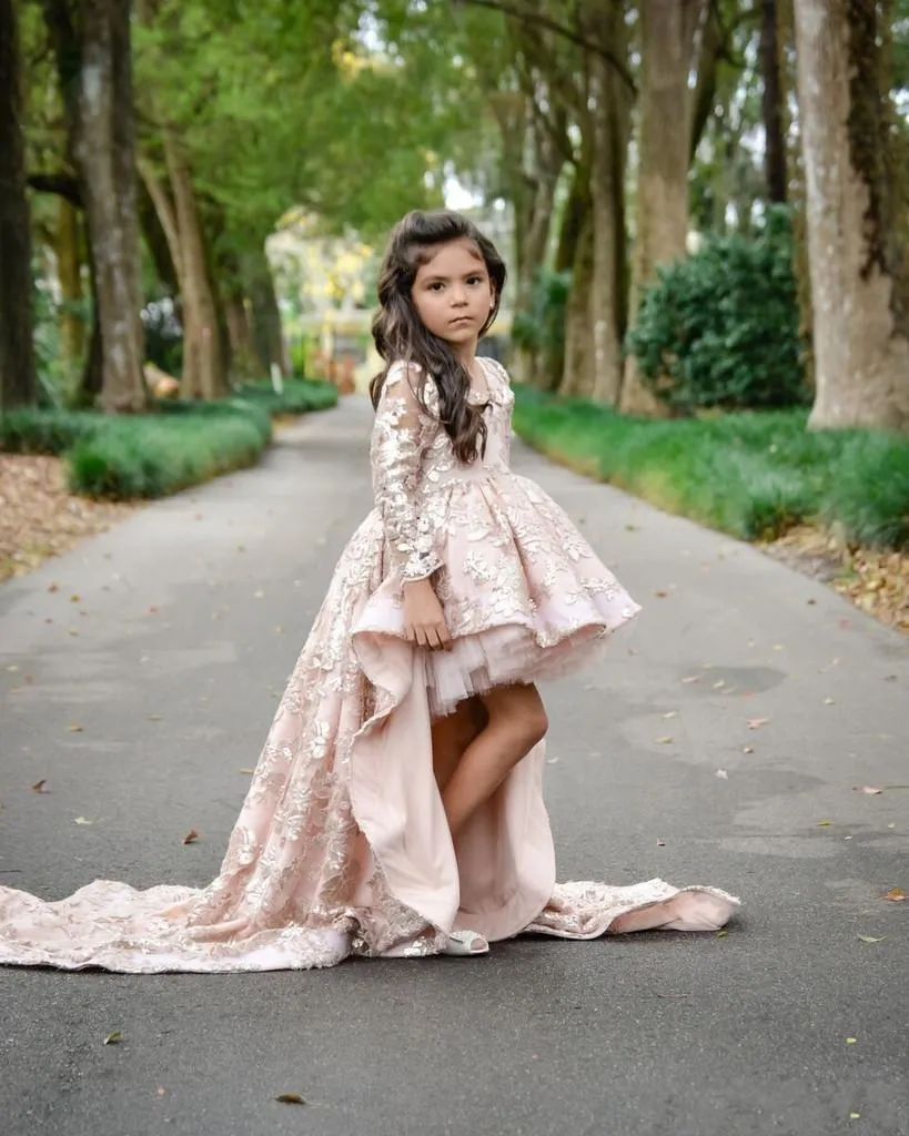 Flower Girls' Dresses / Glamorous Long Sleeve