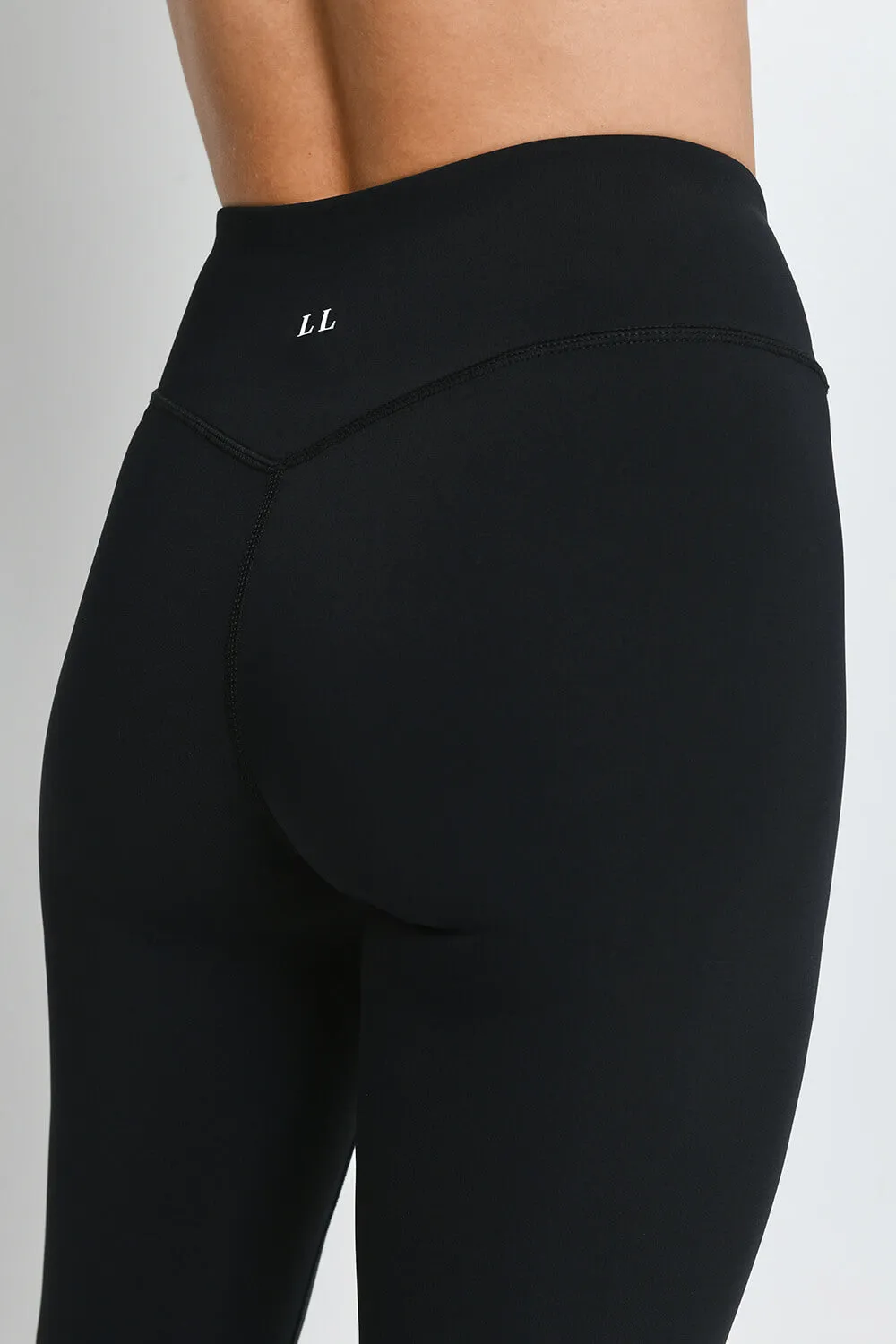 Focus 7/8 High Waisted Sports Leggings - Midnight Black