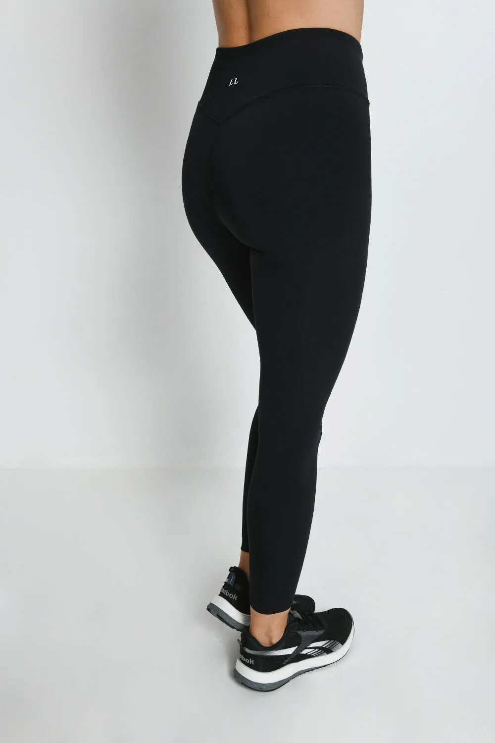 Focus 7/8 High Waisted Sports Leggings - Midnight Black