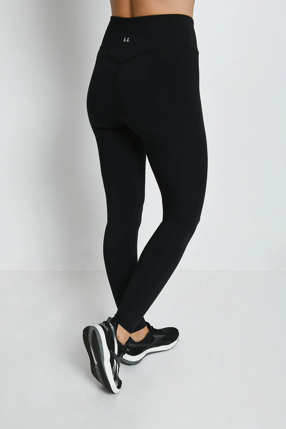 Focus High Waisted Sports Leggings - Midnight Black