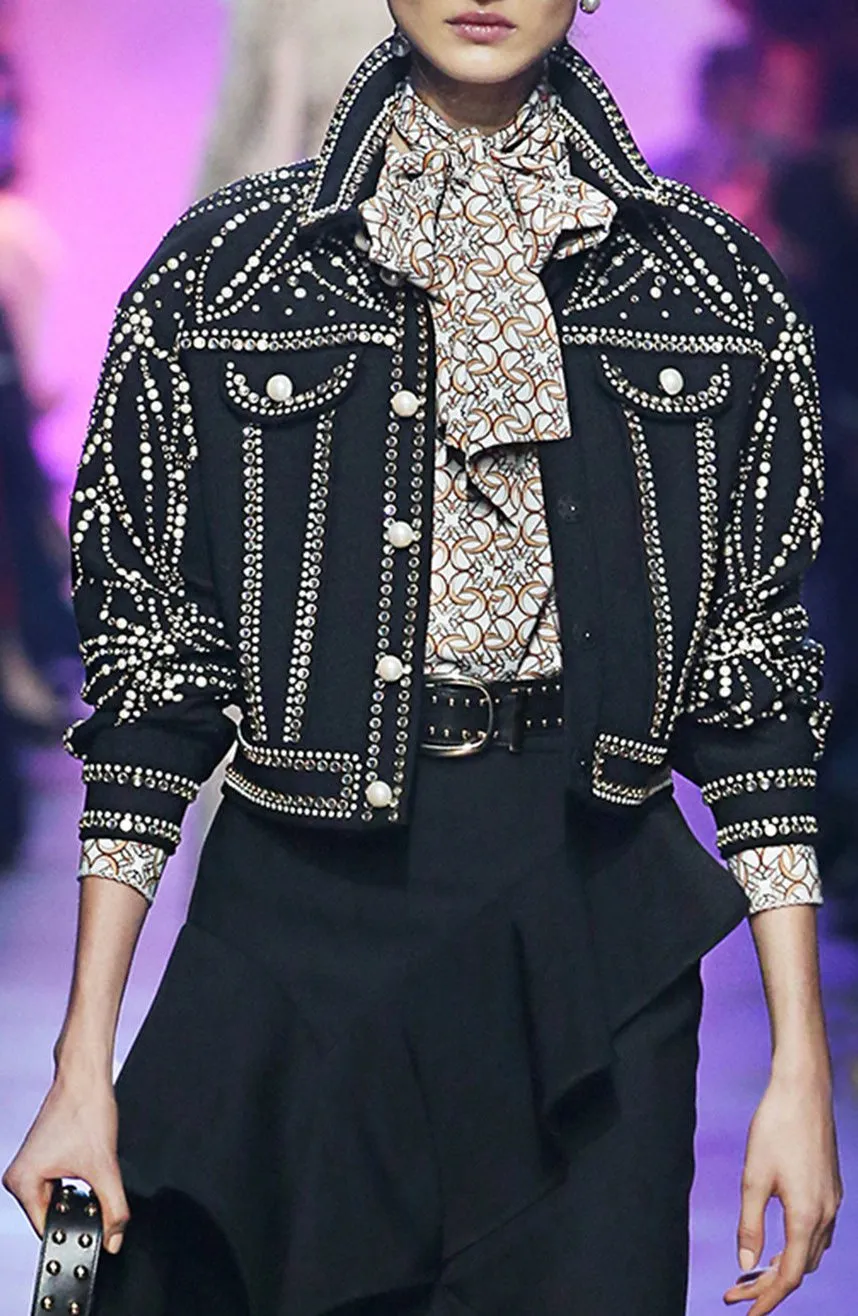 Gabardine Embellished Jacket