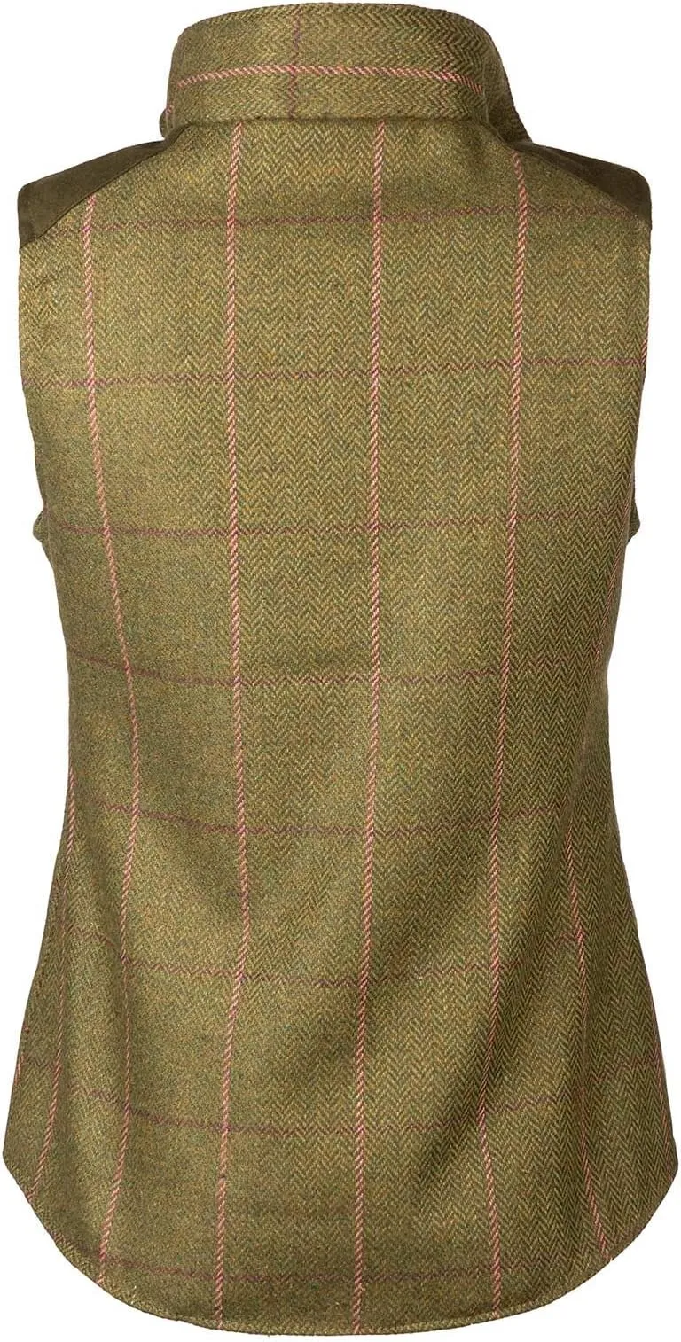 Haworth Tweed Waistcoat Dark Green Tweed