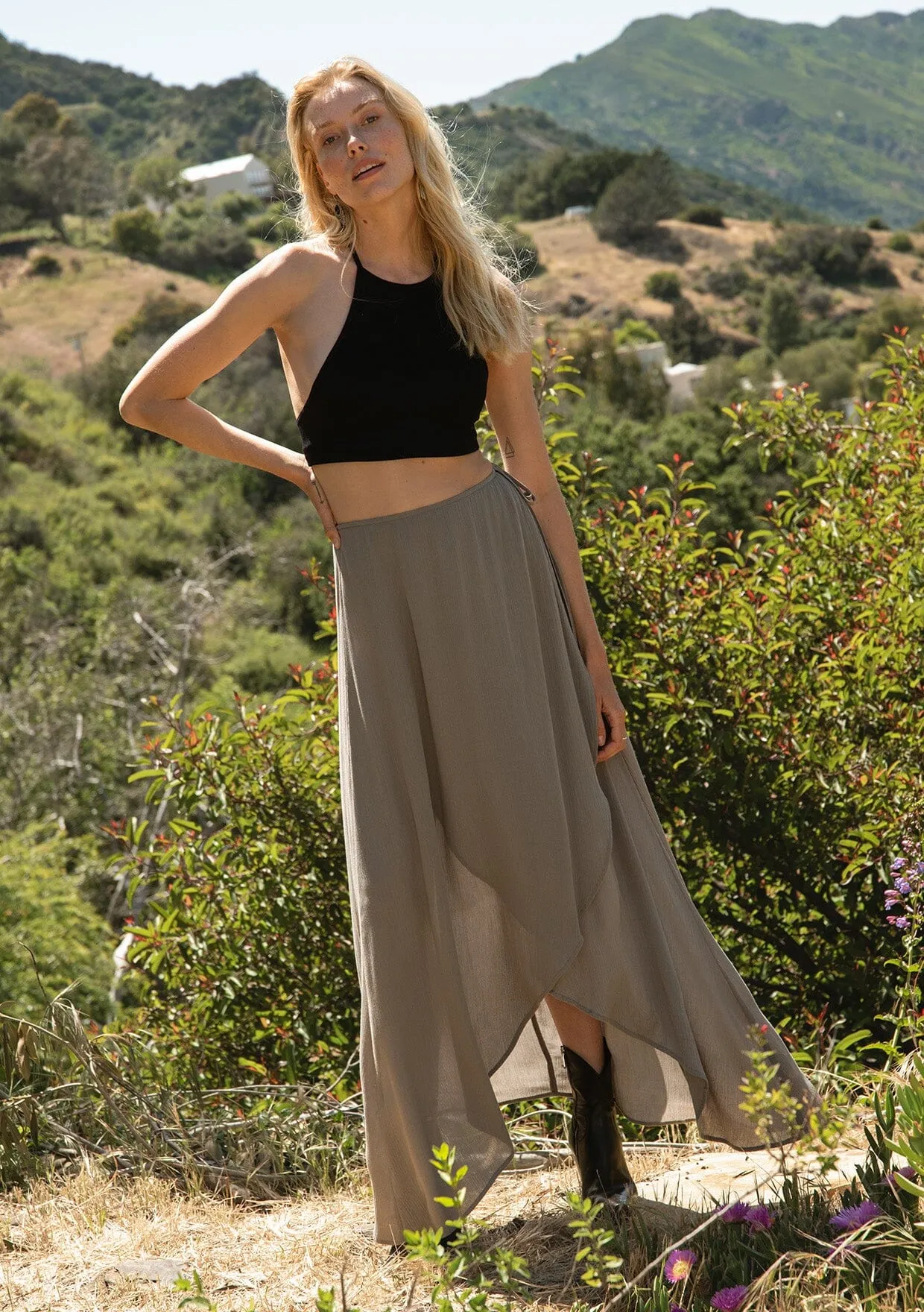 High Seas Maxi Wrap Skirt