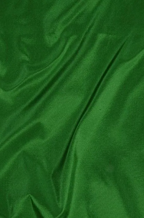 Kelly Green Taffeta Silk Fabric