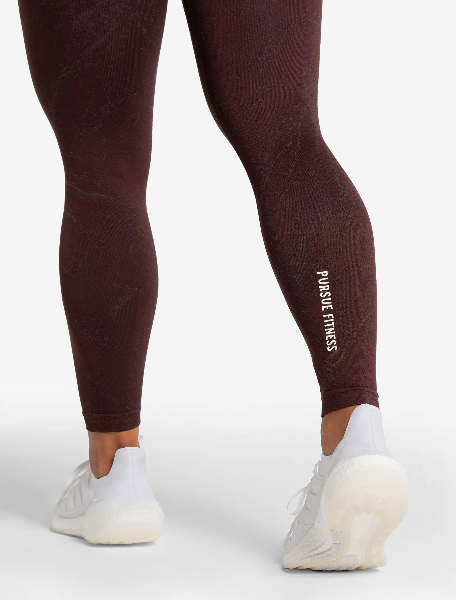 Marble Seamless Leggings - Black Cherry