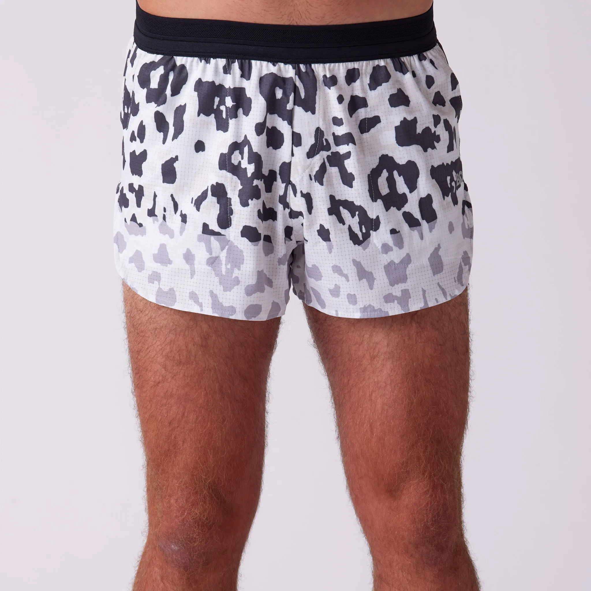 Men's Heat 3" Lined Half Split Short - Abstract Leopard