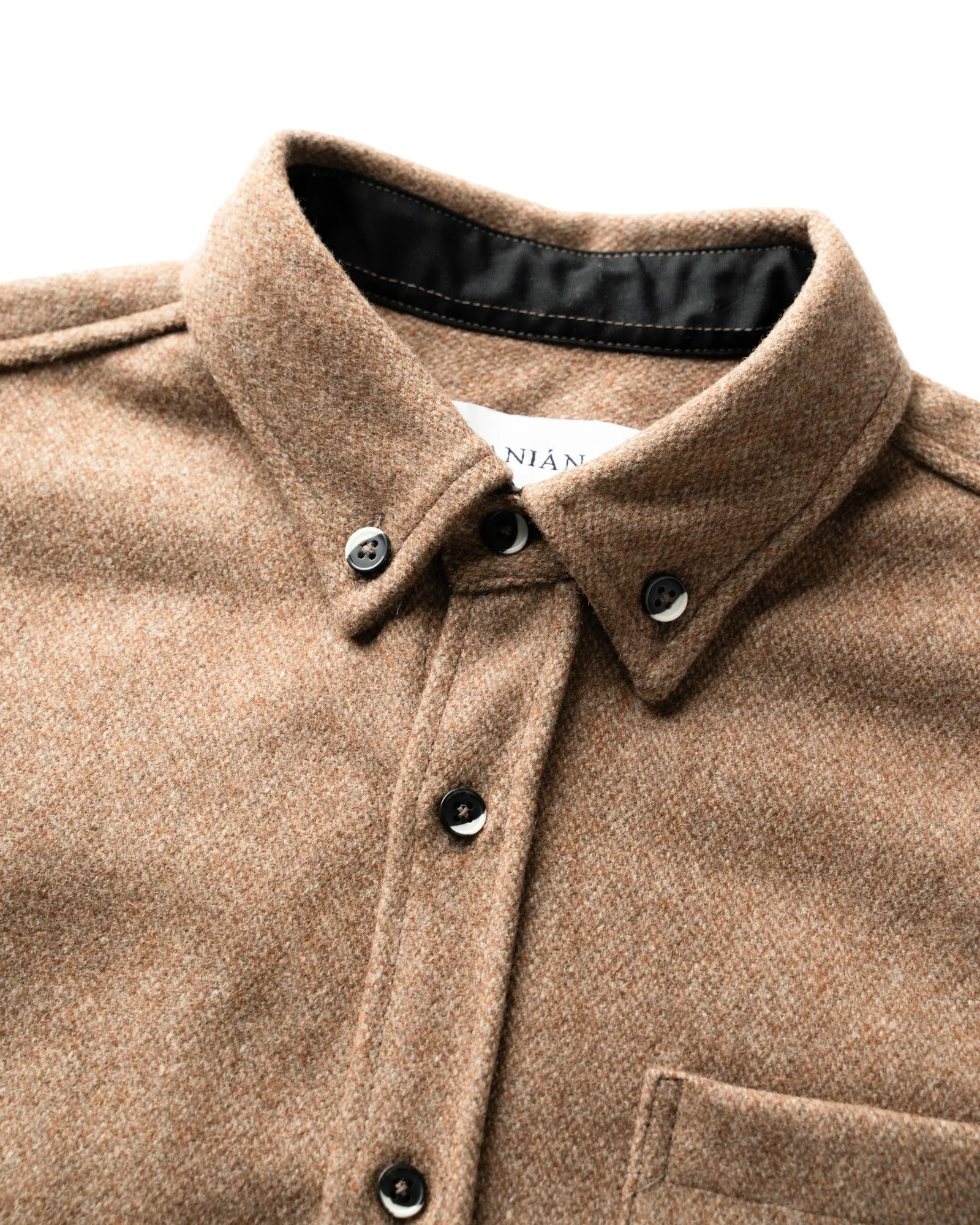 Men's Modern Melton Wool in Oyster