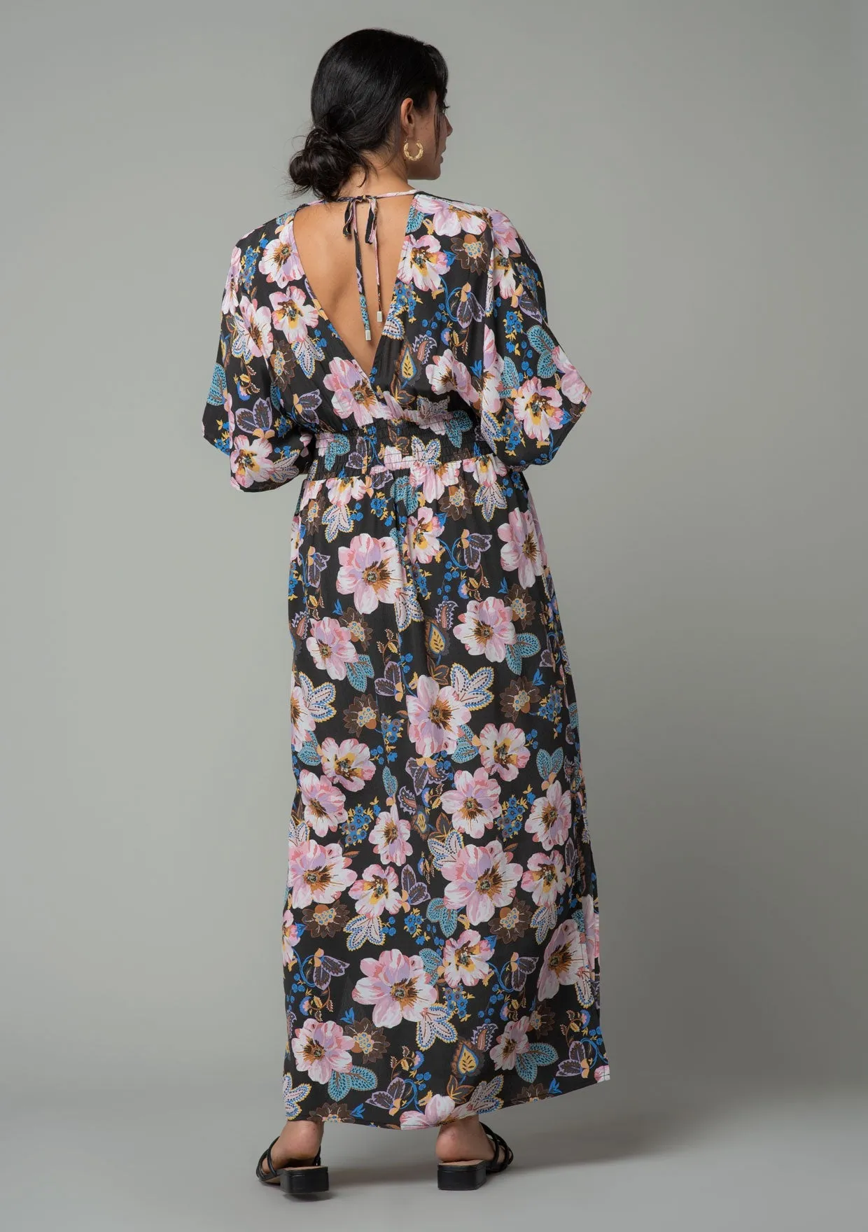 Naomie Kimono Sleeve Maxi Dress