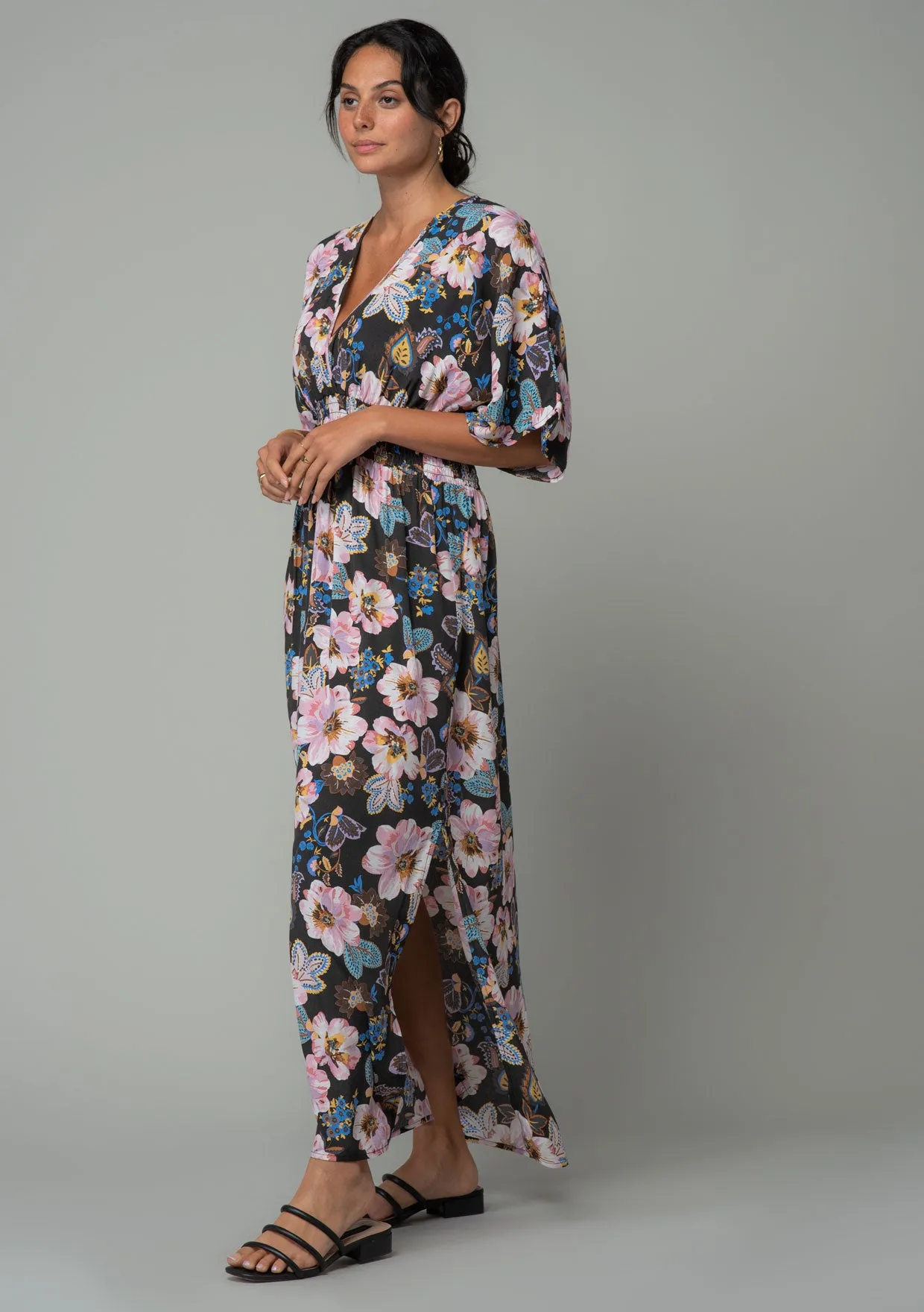 Naomie Kimono Sleeve Maxi Dress