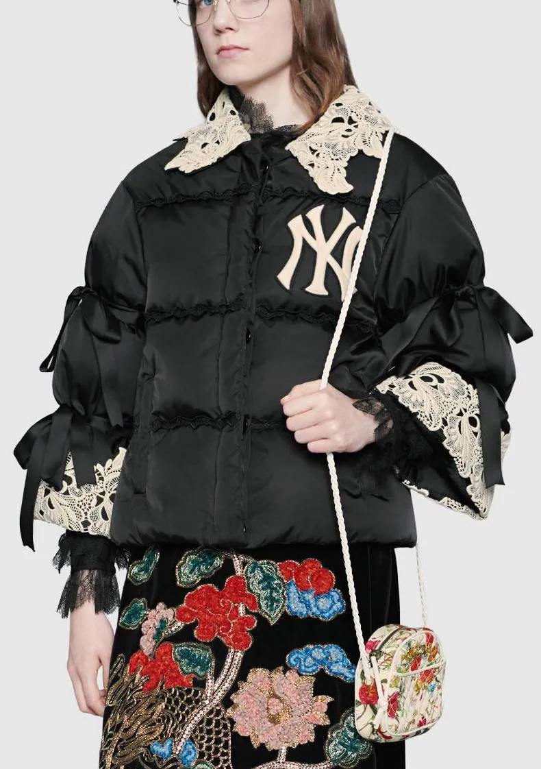 NY Yankees Embroidered Puffer Jacket