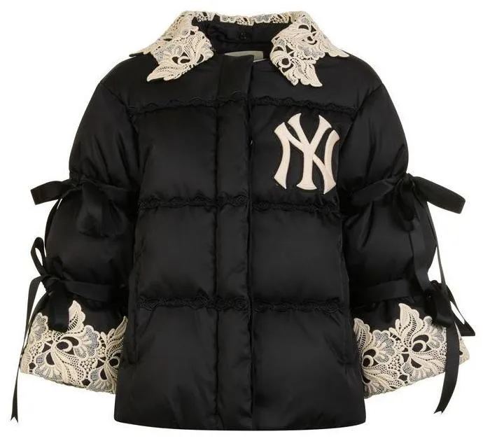 NY Yankees Embroidered Puffer Jacket