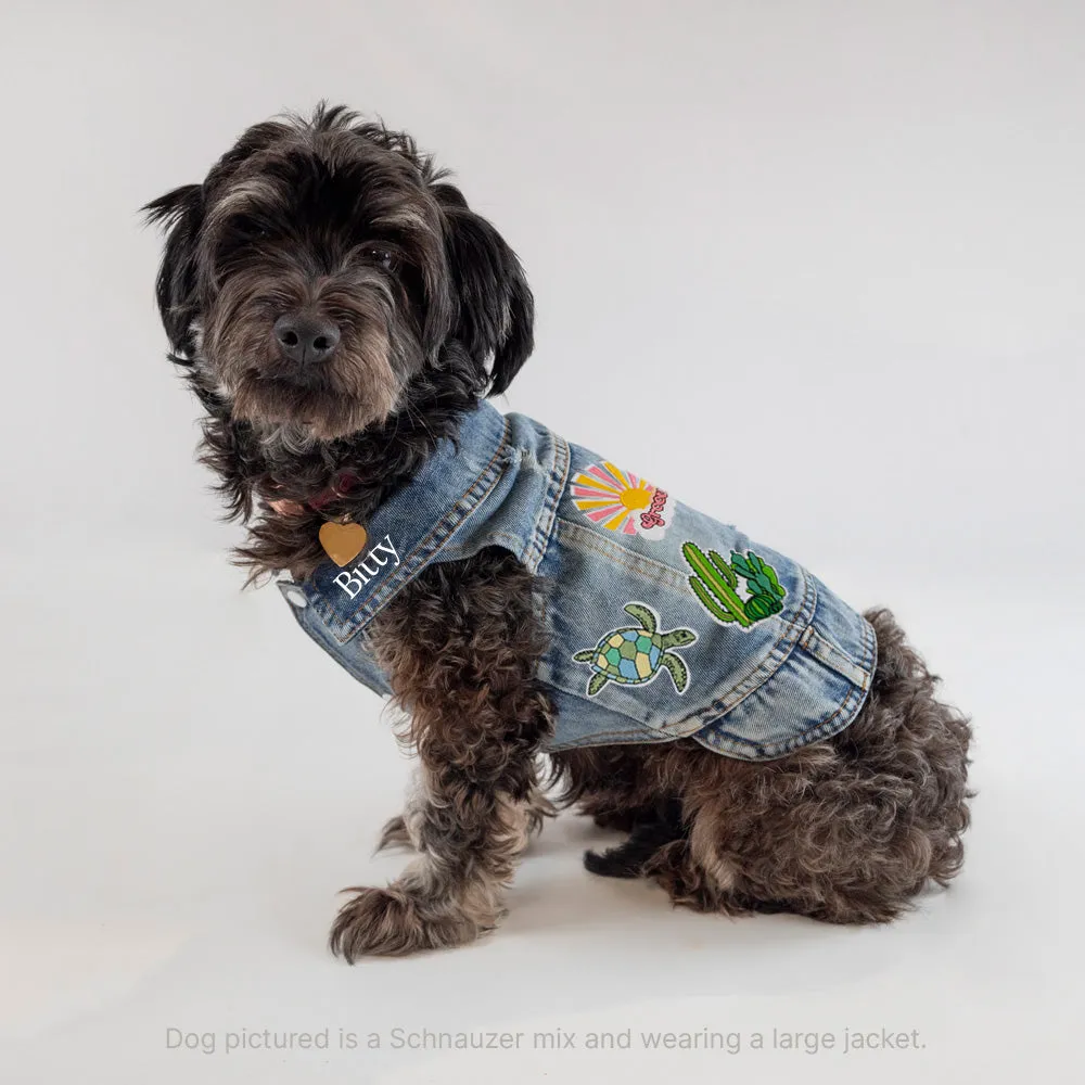 Personalized Dog Denim Vest