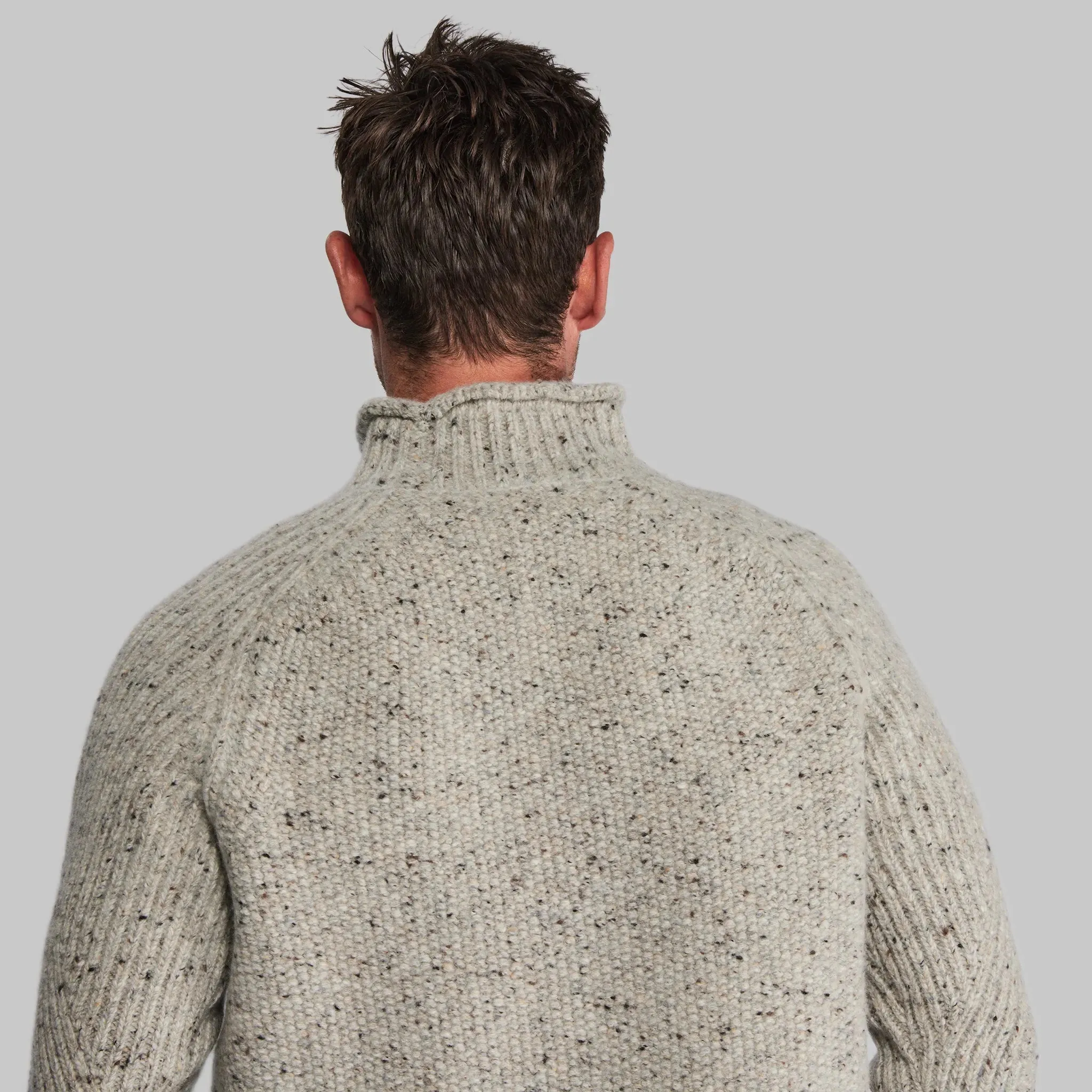 Planet Earth Guernsey Sweater. Grey edition.